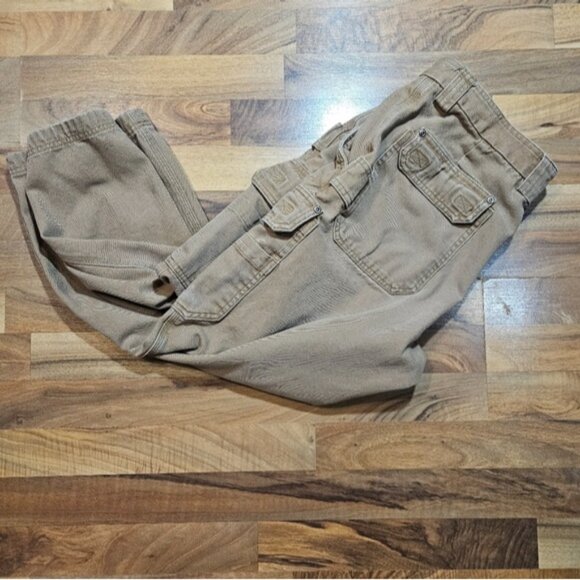 Duluth Trading Co Work Pants 38x30 Tan Canvas Cargo - Picture 4 of 12